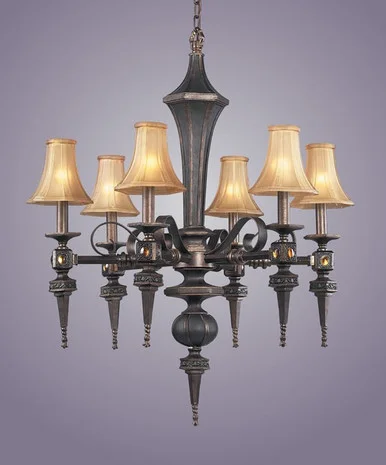 Tower of London Six Light Chandelier in Brown (45|2220/6)