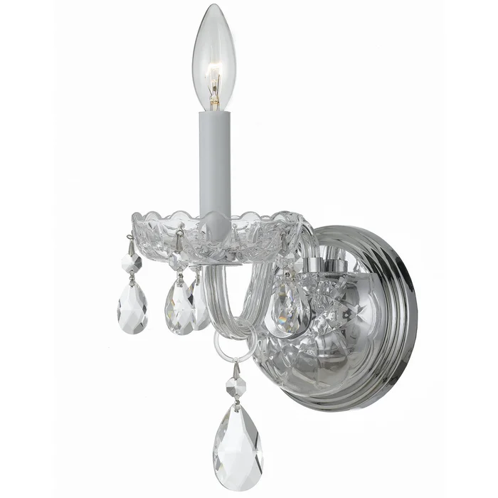 Traditional Crystal One Light Wall Sconce