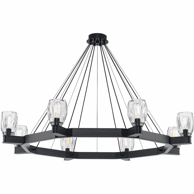 Trans Globe 11688 BK Harmony Hills Modern Black Chandelier Light