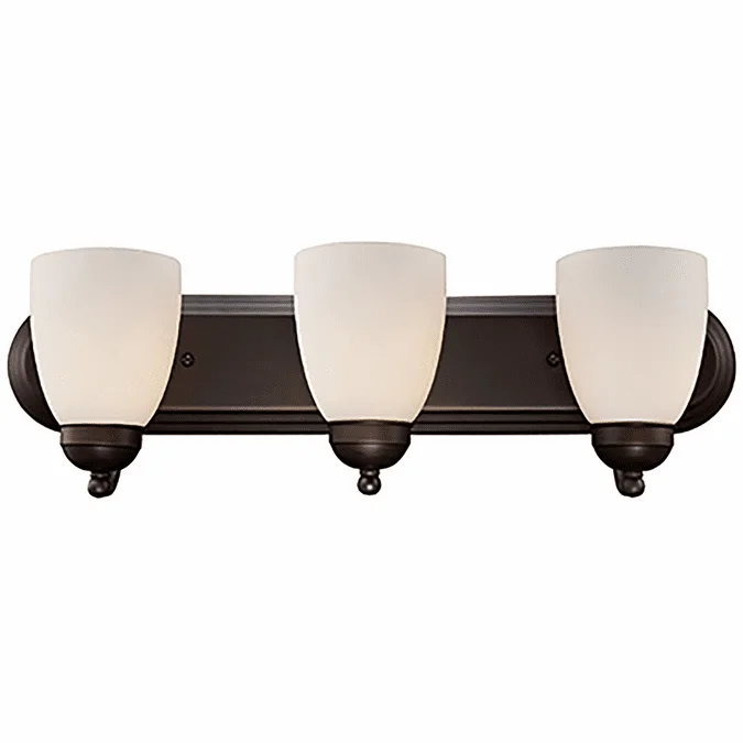 Trans Globe 3503-1 ROB Clayton Rubbed Oil Bronze 3-Light Bathroom Light Sconce