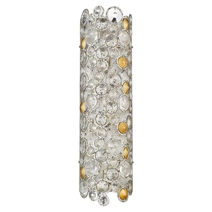 Trend Vitozzi 3-LT Sconce – Antique Silver Leaf – TW40006ASL