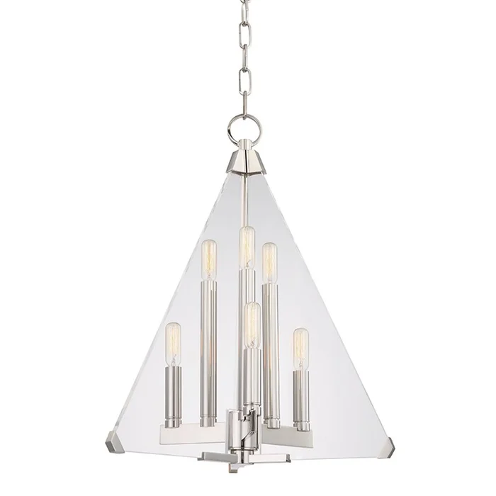Triad Six Light Lantern in Polished Nickel (70|3336-PN)