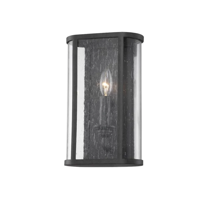 Troy Chace 1 Light Small Exterior Wall Sconce – Iron And Steel – B3401-FRN
