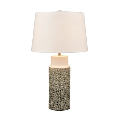 Tula One Light Table Lamp in Gray Glazed (45|S0019-9471)