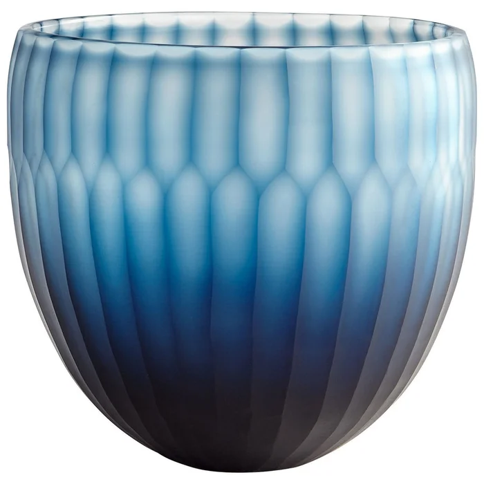 Tulip Bowl Blue Large By Cyan Design