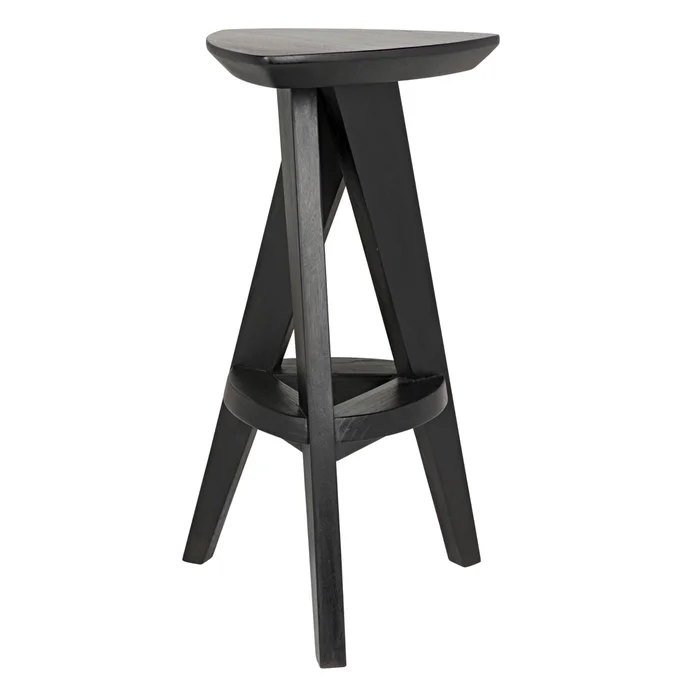 twist counter stool, charcoal black