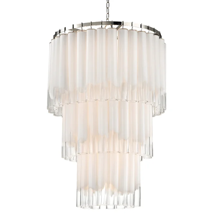 Tyrell 16-Light Chandelier in Polished Nickel 31L x 31W x 49H