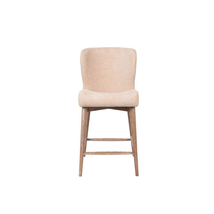 uffizi counter stool – champagne chenille
