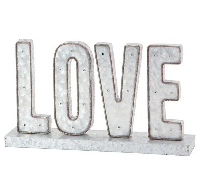 UMA Gray Metal Decorative Sign, 20″ x 4″ x 12″ | 22668 CLOSEOUT