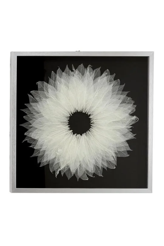 UMA White Polystone Natural Shadow Box Art, 24″ x 24″ x 2″ | 67392 CLOSEOUT