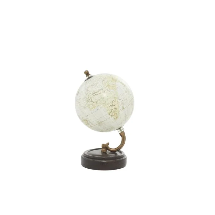 UMA Yellow Wood Educational/Geographic Earth Globe, 5″ x 5″ x 8″ | 24984