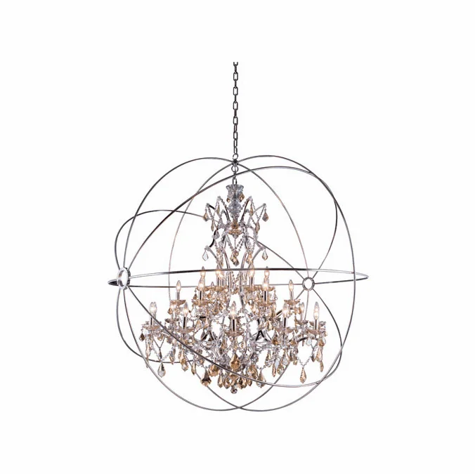 Urban Classic 1130G60PN-GT-RC Geneva Polished Nickel 60″ Pendant Light Fixture