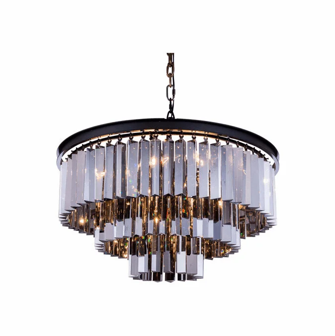 Urban Classic 1201D26MB-SS-RC Sydney Matte Black 26″ Pendant Lamp