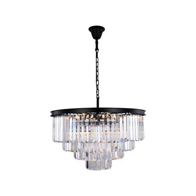 Urban Classic 1231D32MB-RC Sydney Matte Black 32″ Ceiling Pendant Light