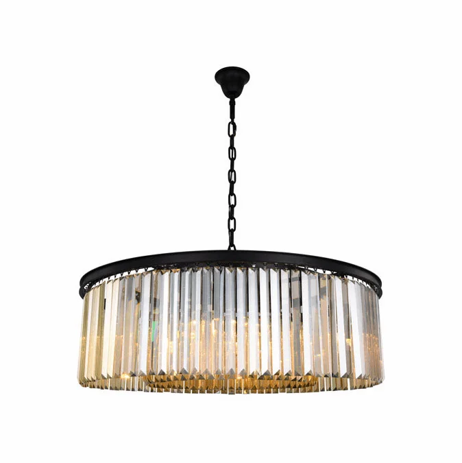 Urban Classic 1238G43MB-GT-RC Sydney Matte Black 43.5″ Drum Lighting Pendant