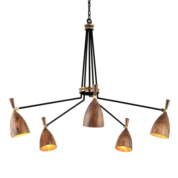 Utopia 5-Light Chandelier in Soft Black 52.75L x 52.75W x 41H