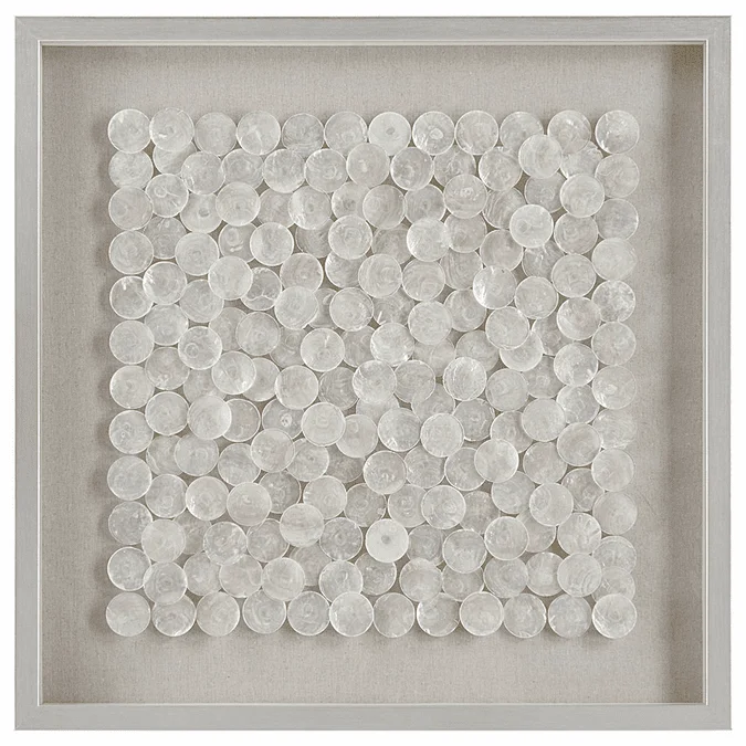 Uttermost 04317 Roxas Modern Brushed Silver Shadow Box