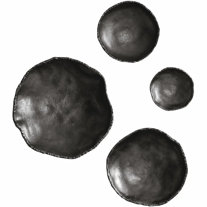 Uttermost 04344 Lucky Coins Modern Antiqued Nickel Wall Décor (set of 4)