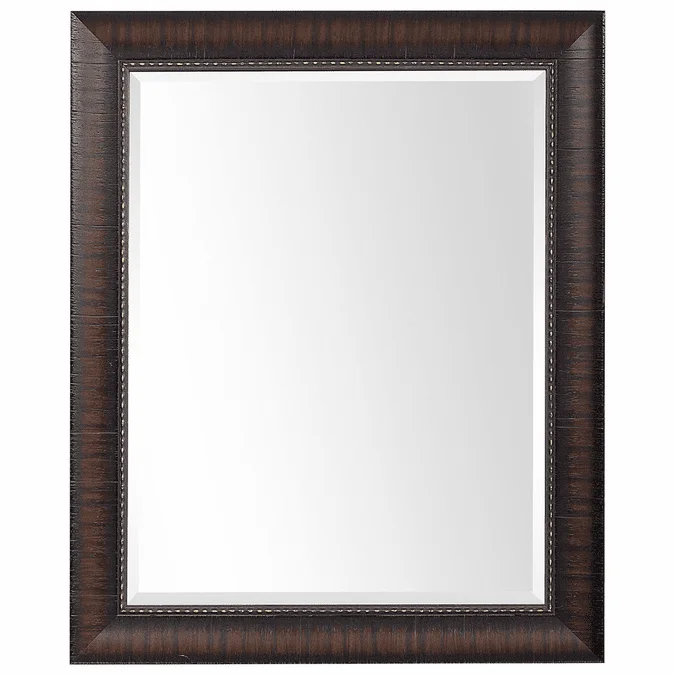 Uttermost 09726 Wythe Modern Wood Look With Rich Mahogany Undertones Mirror