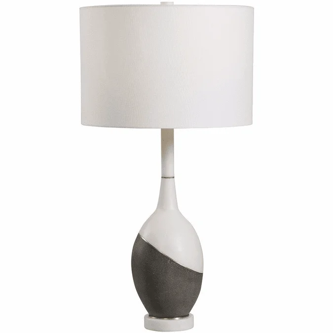 Uttermost 28465 Tanali Black and White Lighting Table Lamp