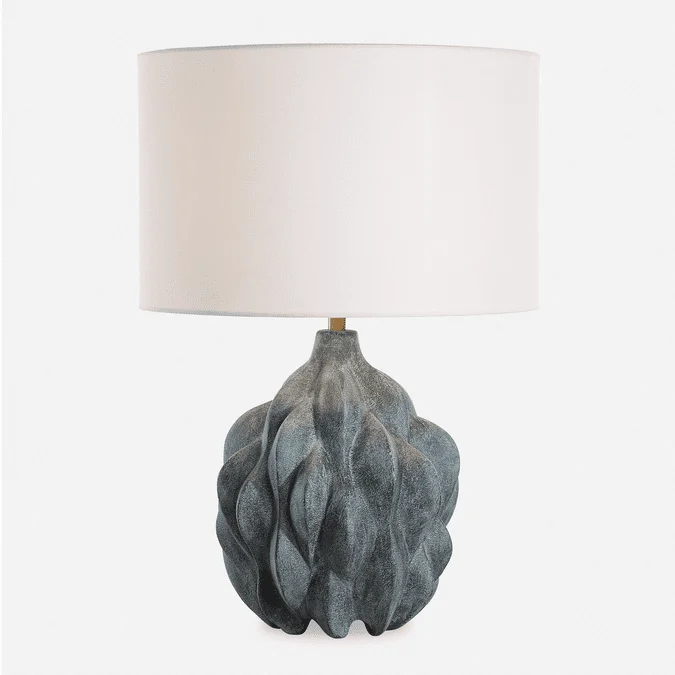 Uttermost 30394-1 Whitecap Contemporary Rustic Bronze Table Top Lamp