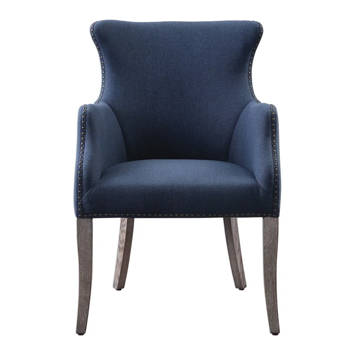 Uttermost Yareena Blue Wing Chair – 23499