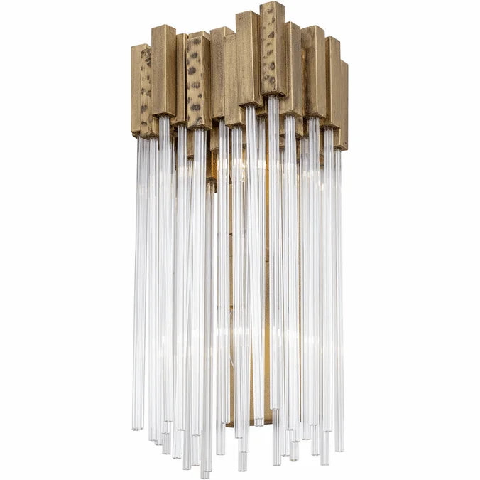 Varaluz 309W02HG Matrix Contemporary Havana Gold Wall Sconce Light