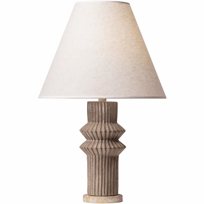 Varaluz 396T01ADGT Primea Contemporary Apothecary Gold / Glazed Taupe Table Lamp