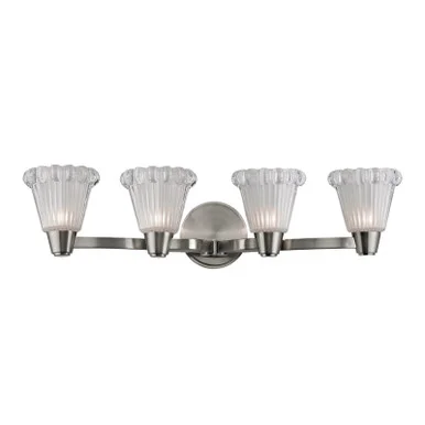 Varick Four Light Bath Bracket in Satin Nickel (70|3444-SN)