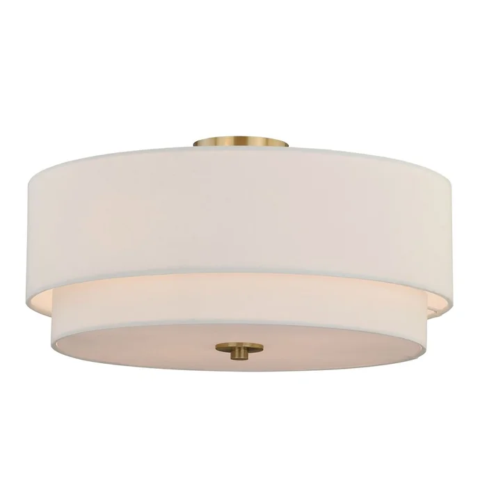Vaxcel Burnaby 4-LT Semi-Flush Mount – Matte Brass – C0112