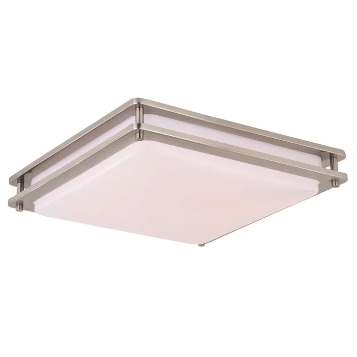 Vaxcel Horizon 16″ LED Flush Mount – Satin Nickel – C0150