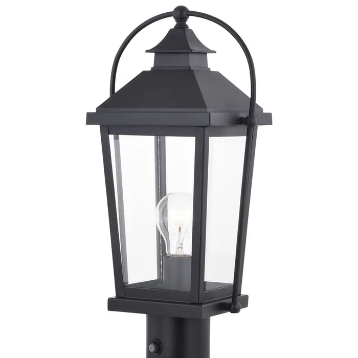 Vaxcel Lexington 1-LT Black Outdoor Post Lamp – Textured Black – T0550