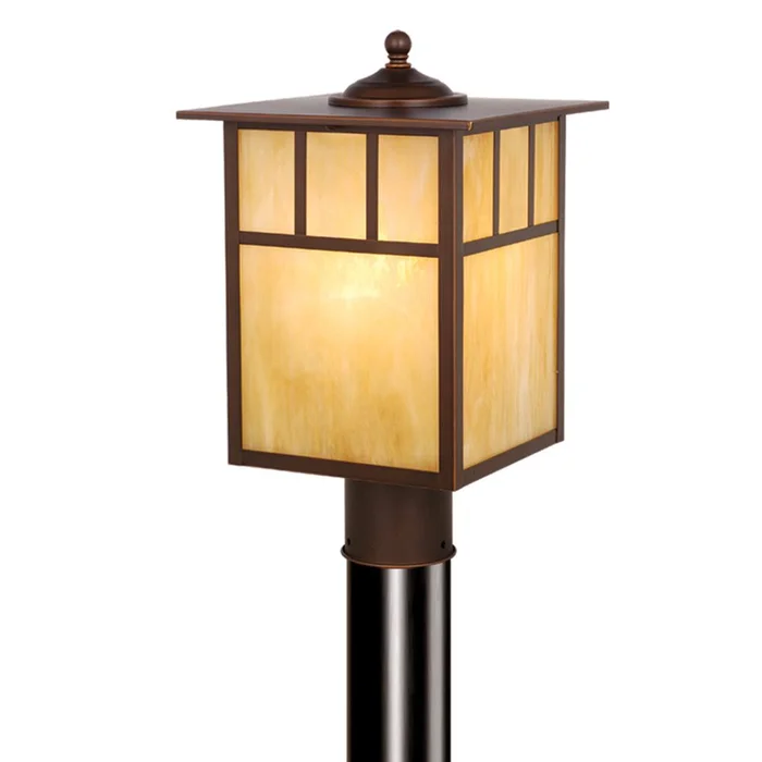 Vaxcel Mission 9″ Post Light – Burnished Bronze – OP37295BBZ