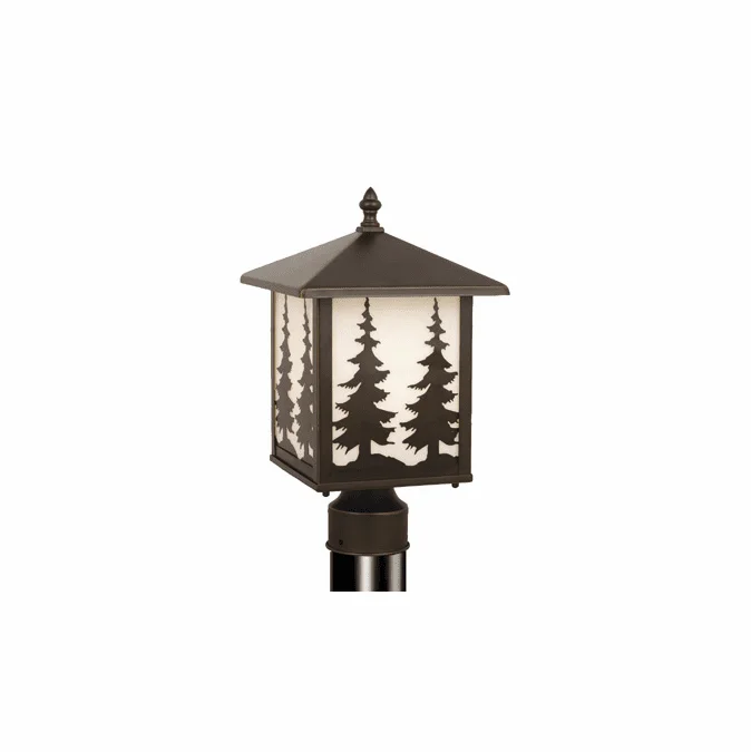 Vaxcel OP33485BBZ Yosemite Burnished Bronze Finish 8″ Wide Outdoor Post Lamp