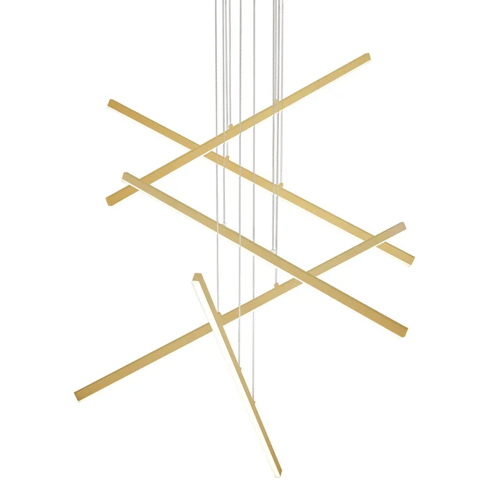 Vega LED Pendant in Brushed Gold (347|MP10305-BG)