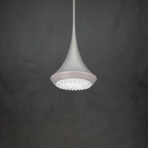 Verita 8IN LED 3000K/3500K/4000K 120V Mini Pendant in Soft Gold with Optic Crystal (168|S5508-709O)