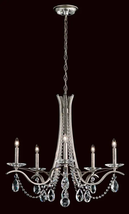 Vesca 5 Light 120V Chandelier in Black with Heritage Handcut Crystal (168|VA8335N-51H)
