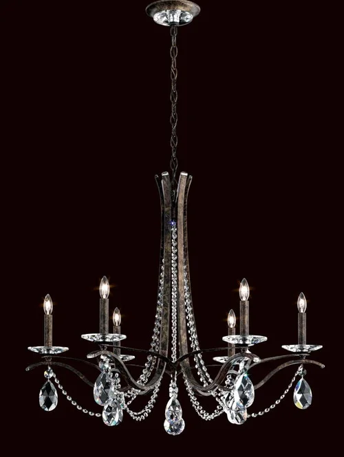 Vesca 6 Light 120V Chandelier in Heirloom Bronze with Heritage Handcut Crystal (168|VA8336N-76H)