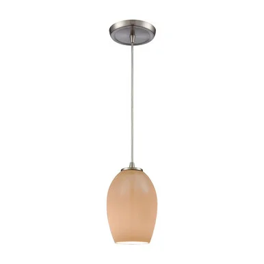 Villiska One Light Mini Pendant in Satin Nickel (45|10930/1)