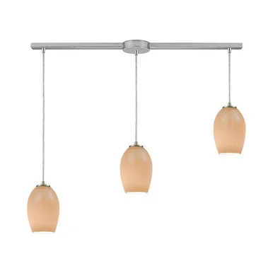 Villiska Three Light Pendant in Satin Nickel (45|10930/3L)
