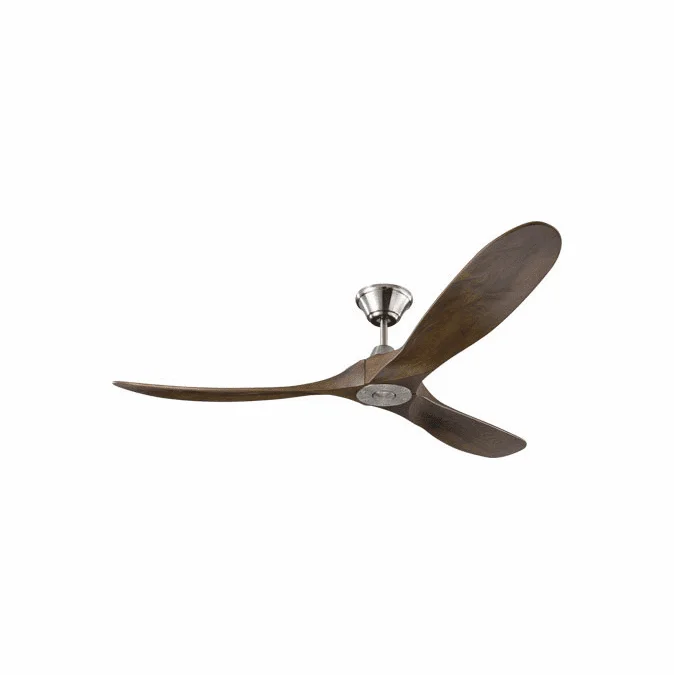 Visual Comfort Fan 3MAVR60BS Maverick Contemporary Brushed Steel 60″ Ceiling Fan