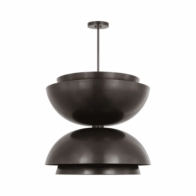 Visual Comfort Modern SLPD32027BZ Shanti Modern Dark Bronze LED Hanging Lamp