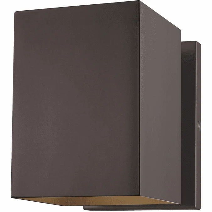 Visual Comfort Studio 8531701-10 Pohl Contemporary Bronze Exterior 7″ Wall Lighting Sconce