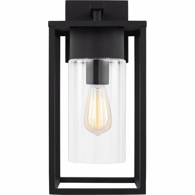 Visual Comfort Studio 8731101-12 Vado Contemporary Black Exterior 8″ Light Sconce