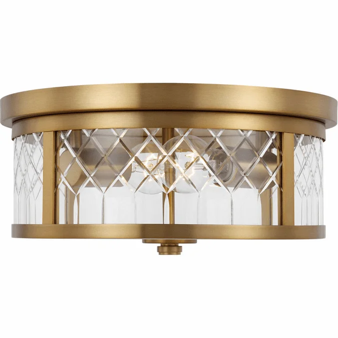 Visual Comfort Studio AF1072BBS Alec Modern Burnished Brass Flush Mount Ceiling Light Fixture