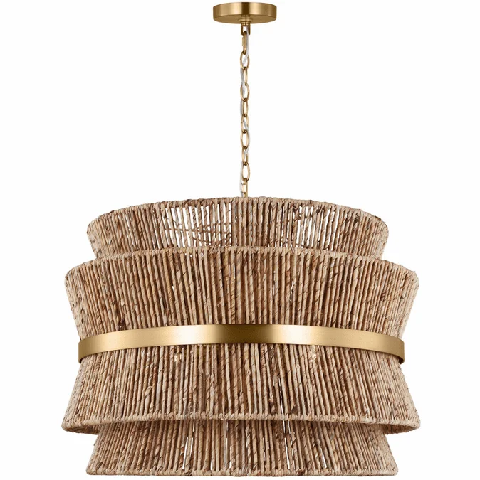 Visual Comfort Studio DJP1074SB Thurlo Modern Satin Brass 32″ Pendant Light