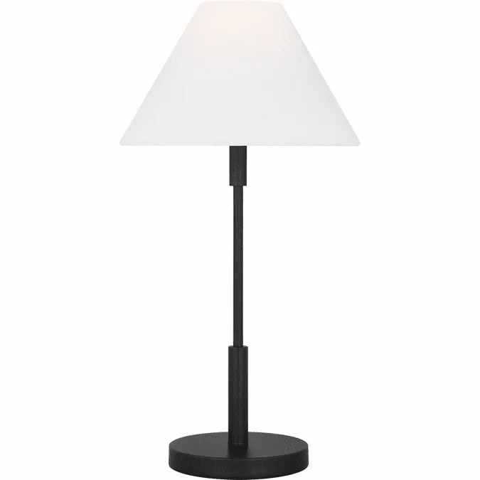 Visual Comfort Studio DJT1011MBK1 Porteau Contemporary Midnight Black LED Lighting Table Lamp