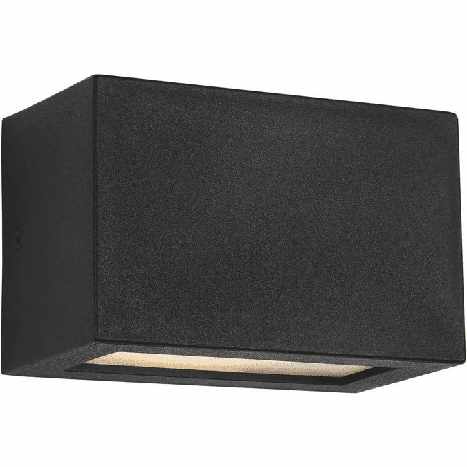 Visual Comfort Studio SLO1281TXB Kukei Modern Textured Black LED Small Outdoor Wall Mounted Lamp