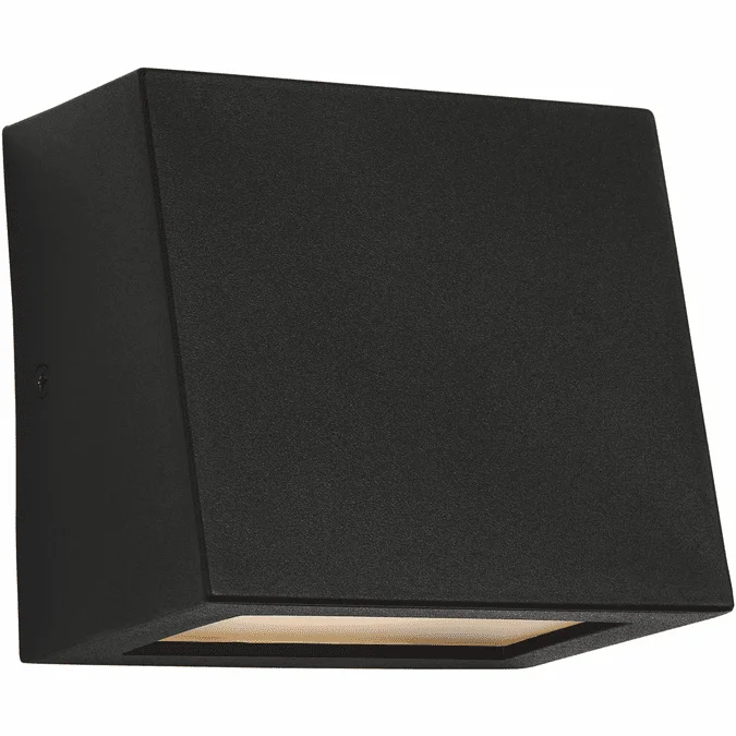 Visual Comfort Studio SLO1301TXB Kakudo Modern Textured Black LED Small Outdoor Light Sconce