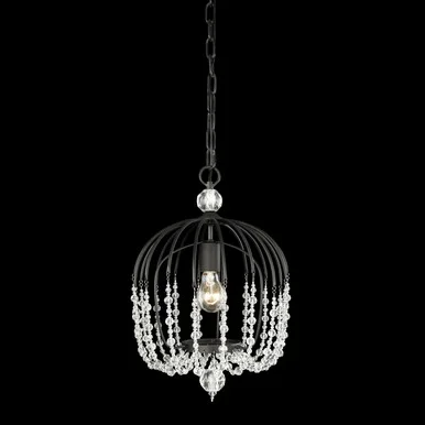Voliere One Light Pendant in Matte Black (137|343P01MB)